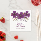 Prachtige Waterverf bloemen papier servet (Insitu)