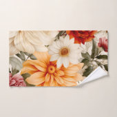 Prachtige Waterverf bloemenprint Oranje Herfst Bad Handdoek (Handdoek)