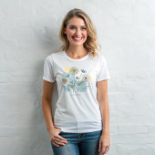 Prachtige Waterverf bloementuin Tri-Blend Shirt