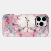 Prachtige Waterverf Butterfly iPhone Hoesje (Achterkant horizontaal)