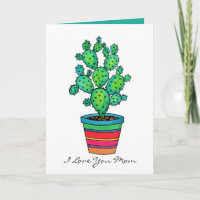 Prachtige Waterverf cactus in prachtige pot