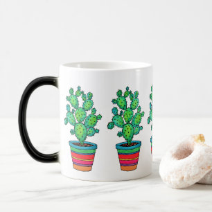 Prachtige Waterverf cactus in prachtige pot Magische Mok