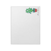 Prachtige Waterverf cactus in prachtige pot Notitieblok (Linkerzijde)