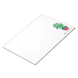 Prachtige Waterverf cactus in prachtige pot Notitieblok