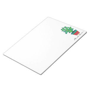 Prachtige Waterverf cactus in prachtige pot Notitieblok