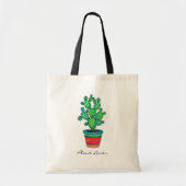 Prachtige Waterverf cactus in prachtige pot Tote Bag (Voorkant)