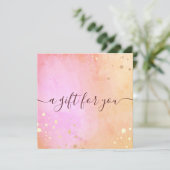 Prachtige Waterverf Cadeaubon (Staand voorkant)