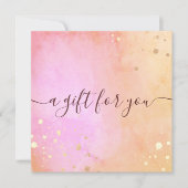 Prachtige Waterverf Cadeaubon (Voorkant)