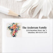 Prachtige Waterverf Christelijk randnummer voor e- Etiket (Insitu)