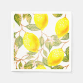 Prachtige waterverf-citroen servet (Voorkant)