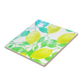 Prachtige waterverf-citroen tegeltje (Zijkant)