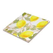 Prachtige waterverf-citroen tegeltje (Zijkant)