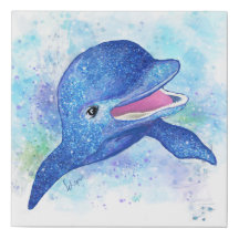 Prachtige Waterverf-Dolphin