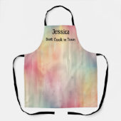 Prachtige Waterverf Effect in Minimalisme Pastels Schort (Voorkant)