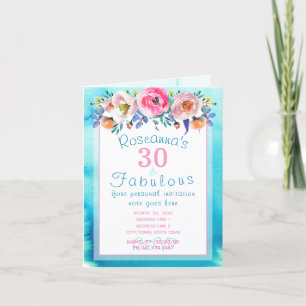 Prachtige Waterverf Floral 30 en Fabulous