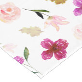 Prachtige Waterverf Floral Korte Tafelloper (Hoek)