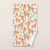 Prachtige Waterverf Giraffe Dier op maat Bad Handdoek (Handdoek)