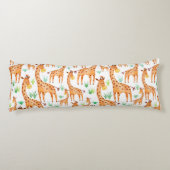 Prachtige Waterverf Giraffe Dier op maat Lichaamskussen (Achterkant)