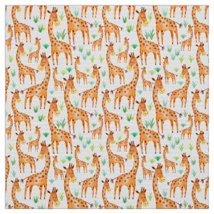 Prachtige Waterverf Giraffe Dierlijke Kinderen Stof