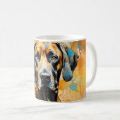 Prachtige Waterverf Great Dane Dog Wrap Koffiemok (Voorkant rechts)