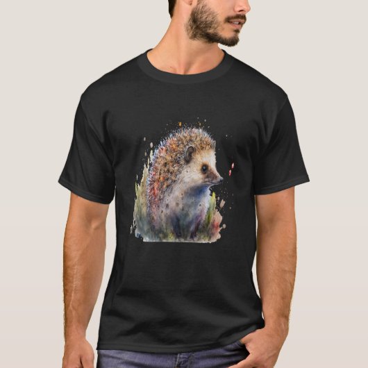 Prachtige Waterverf Hedeegel-portret T-shirt (Voorkant)