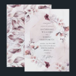 Prachtige waterverf herfst bloemenbruiloft uitnodi kaart<br><div class="desc">Ons collectie "whimsical herfst floral" kenmerkt de waterverf foliage en de florale flora in lichte golven en paarse tinten. Het antwoord en zacht voor om het even welke gelegenheid met een gepersonaliseerd manuscript in elegant serif doopvont. Controleer onze winkel voor meer producten uit dit collectie en aarzel niet om me...</div>