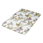 Prachtige Waterverf Italiaans olijfmotief wit Badmat (Gekanteld)