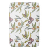 Prachtige Waterverf Italiaans olijfmotief wit Badmat (Voorkant Verticaal)