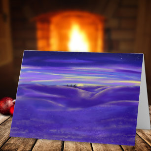 Prachtige waterverf met drie Mannen Wise Feestdagen Kaart