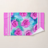 Prachtige Waterverf Modern Roze Collectie Bad Handdoek (Handdoek)