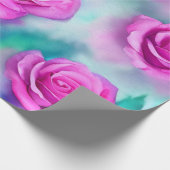 Prachtige Waterverf Modern Roze Collectie Cadeaupapier (Hoek)