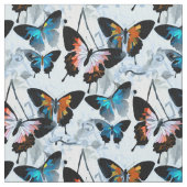 Prachtige Waterverf Morpho Butterfly Artwork Stof (Close Up)