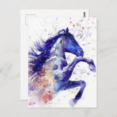 Prachtige Waterverf Paard Schilderij Briefkaart (Voorkant / Achterkant)