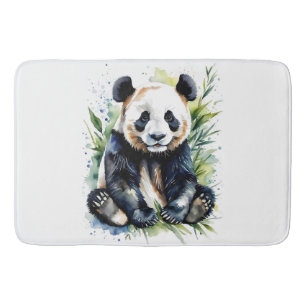 Prachtige Waterverf Panda Beer Badmat