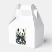Prachtige Waterverf Panda Beer Bedankdoosjes (Achterkant)