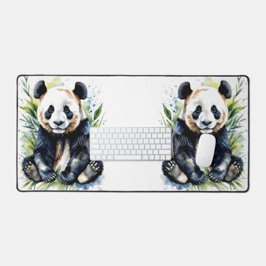 Prachtige Waterverf Panda Beer Bureaumat (Keyboard & Muis)