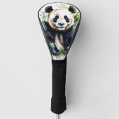 Prachtige Waterverf Panda Beer Golfheadcover (Voorkant)