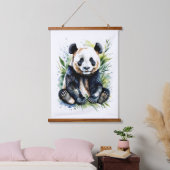 Prachtige Waterverf Panda Beer Hangend Wandkleed (Slaapkamer)
