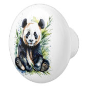 Prachtige Waterverf Panda Beer Keramische Knop (Rechts)