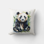 Prachtige Waterverf Panda Beer Kussen (Voorkant)