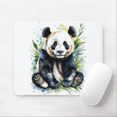 Prachtige Waterverf Panda Beer Muismat (Met muis)