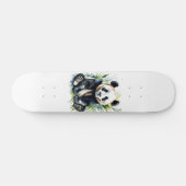Prachtige Waterverf Panda Beer Persoonlijk Skateboard (Horizontaal)