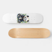 Prachtige Waterverf Panda Beer Persoonlijk Skateboard (Horizontaal)