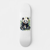 Prachtige Waterverf Panda Beer Persoonlijk Skateboard (Voorkant)