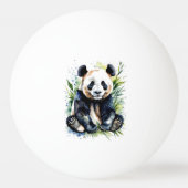 Prachtige Waterverf Panda Beer Pingpongbal (Voorkant)