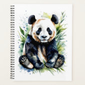 Prachtige Waterverf Panda Beer Planner (Voorkant)