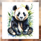 Prachtige Waterverf Panda Beer Raamsticker (Vel 2)