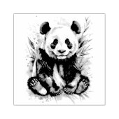 Prachtige Waterverf Panda Beer Rubberstempel (Afrduk)