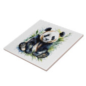Prachtige Waterverf Panda Beer Tegeltje (Zijkant)