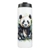 Prachtige Waterverf Panda Beer Thermosbeker (Voorkant)